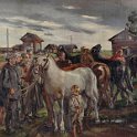 Confiscation of horses to the Red-Army 1943(Sibirya) 1943 oil on canvas 98x130